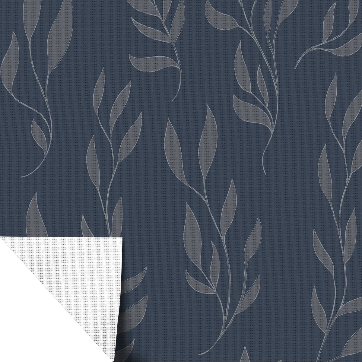 Mindful Screen (3%) Navy solar screen roller shade fabric