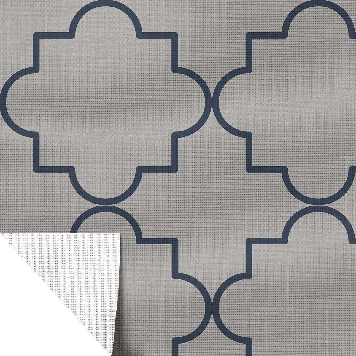 Symmetry Screen (3%) Navy solar screen roller shade fabric